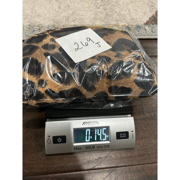 Hot n Hollywood Leopard Print Midi Skirt Elastic Waist Size Medium - Picture 9 of 9